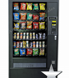 Automatic Products 113 Snack Machine – Silver Star