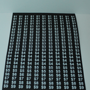 22908 High Price Labels Sheet